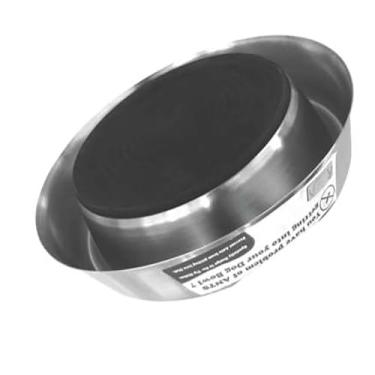 Imagem de Comedouro Inox Premium Antiformiga para Cães e Gatos, Aço Inoxidável, 1350ml, Antiderrapante, Rosa, 15x15x15cm, Alimentação de Pets