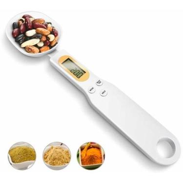 Imagem de Colher Digital Com Balança Para Medir Alimentos Com Precisão