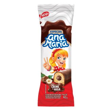 Imagem de Bolinho Ana Maria Chocolate com Recheio de Avelã 42g – Bimbo