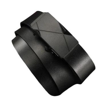 Imagem de Cinto De Couro Genuíno Masculino Com Fivela Automática De Catraca, Cin