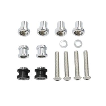 Imagem de Sissy Bar Bagageiro de liberação rápida, kit de encaixe de 4 pontos para Harley Softail Fat Boy Breakout FLDE Heritage Street Bob 2018-2025 (cromado)