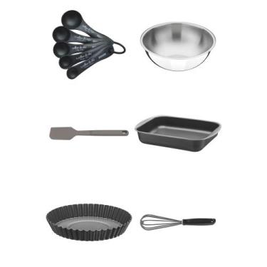 Imagem de Kit Confeitaria Doce Sabor Tramontina Assadeira Batedor Fuê Espátula C