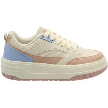 Imagem de Tênis Casual Logus Harmony Robusto Confortável Feminino, Off white, 37