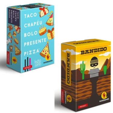 Imagem de Jogos Pocket Bandido + Taco Chapéu Bolo Presente Pizza - Papergames