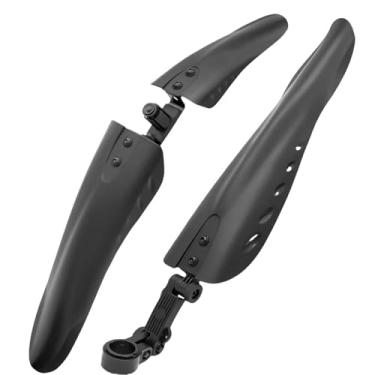 Imagem de Para-lamas de bicicleta para aros de 24/26/27,5 polegadas, cobertura total, espessos e alargados, conjunto de para-lamas para bicicleta MTB, protetor de lama com extensão alargada.