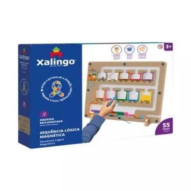 Imagem de Sequência Lógica Magnética com 55 peças Xalingo