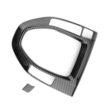 Imagem de JUIVEEL Capa de painel de mudança de marchas de carro estilo fibra de carbono acabamento interior compatível com Hyundai Veloster JS N line 2019-2022 acessórios automotivos (adequado para transmissão