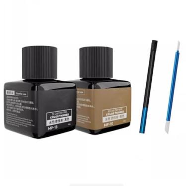 Imagem de MP-10~MP-29 40 g Tinta de revestimento à base de água para painel de tinta de construção de modelos, cor de destaque de linha (Hobby Tools) (MP-10 + MP-13 + 01B + 02B)