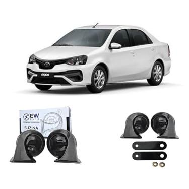 Imagem de BUZINA AUTOMOTIVA CARACOL (PAR) GRAVE/AGUDO PARA ETIOS SEDAN 2012 >2020 - TIGER AUTO