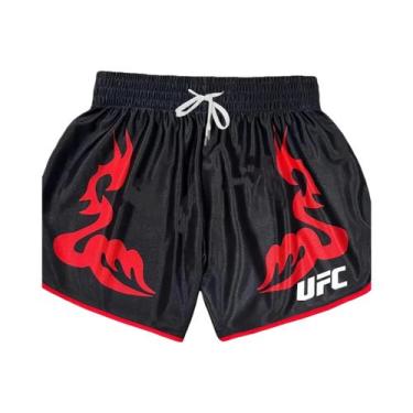 Imagem de Shorts De Treinamento UFC Unissex Respirável E De Secagem Rápida Impre