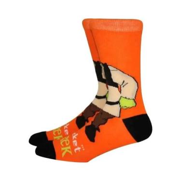 Imagem de Meias Longas Masculinas Com Personagens De Desenho Animado Confortávei