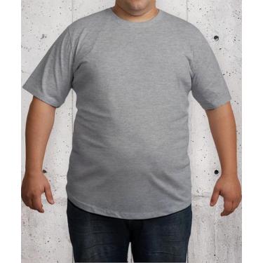 Imagem de Camiseta Plus Size Masculina Básica G4 G5 100% Algodão - Lishoope, Cin
