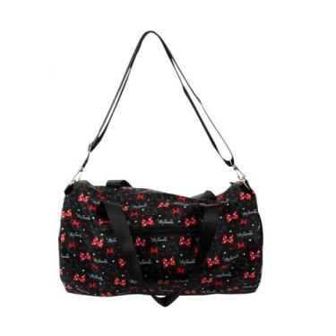 Imagem de Bolsa Viagem Preta Minnie 25x41x25cm Disney