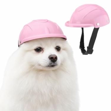 Imagem de Capacete Motocicleta Ciclismo Pet De Segurança Cachorro Gato Proteção Bacon Born Pet (Rosa P)