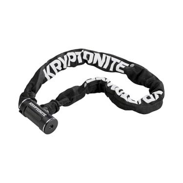 Imagem de Kryptonite Cadeado de chaveiro, 90 cm de comprimento, elos de corrente de 8 mm, cadeado de corrente de bicicleta com chaves para scooter Road Mountain Bikes