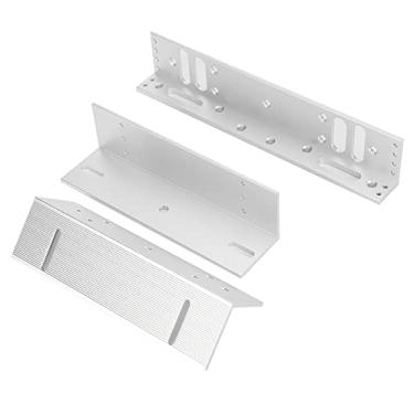 Imagem de Naroote Suporte de Suporte de Montagem LZ para Fechadura Magnética - Durável para Portas de Madeira, Segurança e Corta-fogo - Capacidade de 280 Kg / 617,3 Lb - Instalação Simples para Controle de