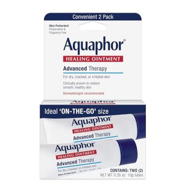 Imagem de Aquaphor Pomada de cura avançada para terapia de pele, hidratante corporal para pele seca, tubo de 10 ml, 2 unidades (pacote com 1)