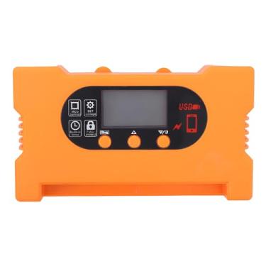 Imagem de Controlador de Carga Solar 30A 12V 24V Regulador Inteligente com Portas USB Tipo-C Duas Display OLED Painel PWM