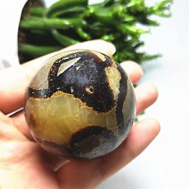 Imagem de Decoração de casa, bolas de cristal de 4-7 cm Esfera de pedra de besouro septário natural bola de quartzo presentes de decoração de casa, pedra de cristal de cristal natural (cor: 4-5 cm, tamanho: CH)