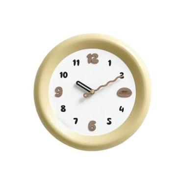 Imagem de Relógio de parede moderno simples relógio de parede sala de estar doméstico moda atmosfera criativa parede alto nível senso de relógio (C, grande)