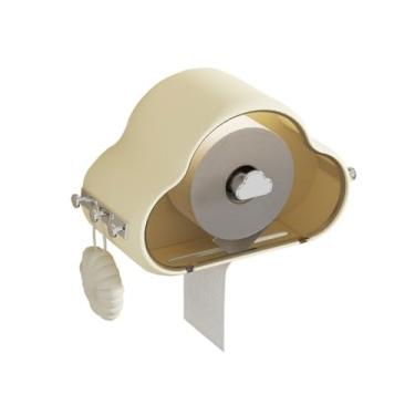 Imagem de Porta-toalhas de papel para banheiro Yunduo Suporte de armazenamento de toalha de rosto caixa de armazenamento de plástico montada na parede sem perfurações caixa de armazenamento de banheiro