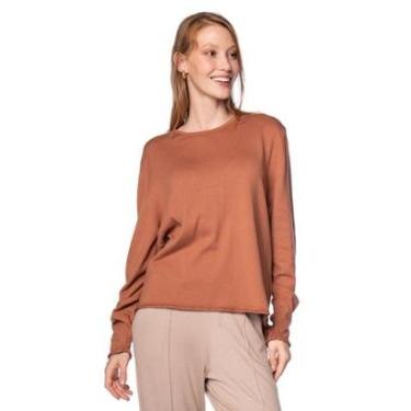 Imagem de Blusa Feminina Biamar Mullet Algodão Marrom-Feminino