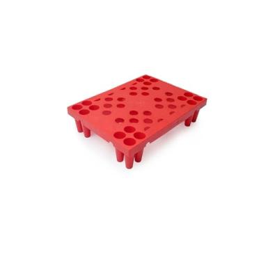 Imagem de Paletes De Plástico, Paletes Leves E Empilháveis, Paletes De Piso Resistentes À Umidade, Adequadas Para Porões, Cozinhas E Garagens.(Red,40 * 30 * 10cm)