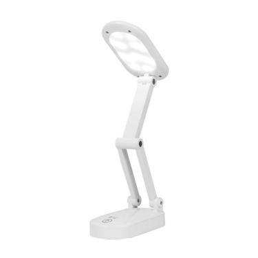 Imagem de Luminaria De Mesa Touch Dobrável Sem Fio Led Articulada Recarregavel Iluminaçao Lampada 3 Funções