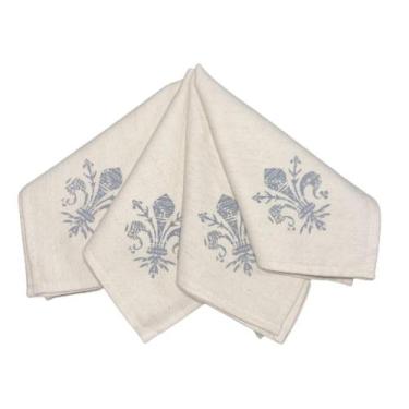 Imagem de Jogo De Guardanapo Flor De Liz Em Linho - 4 Unidades - Magnolia St.