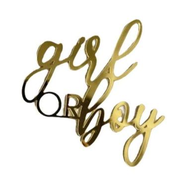 Imagem de Topo De Bolo Acrílico Para Chá De Bebê, Decoração De Fim De Semana, Re