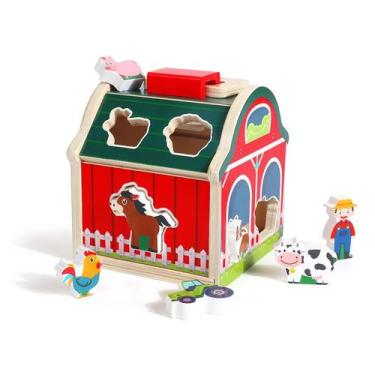 Imagem de Brinquedo de madeira Cartoon Farm Smart House para crianças - Taiyuank