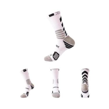 Imagem de Meias De Compressão Pretas Para Homens, Respiráveis, Longas, Para Corr