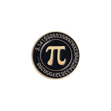 Imagem de Alfinetes de broche Pi Symbol Mathematical Constant Design Alloy - Yiw