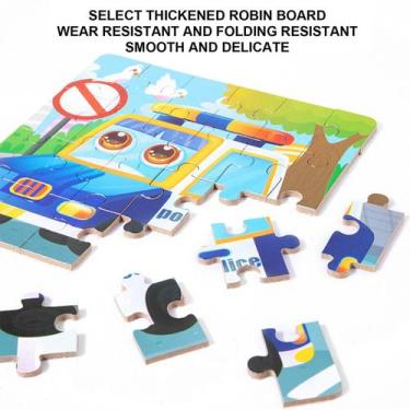 Imagem de Quebra-cabeça de madeira para bebês Quebra-cabeça de cogniçã - Gloome 