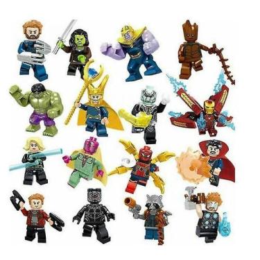 Imagem de Minibonecos Avengers Infinity War Super Heroes x16 - Gloome Store