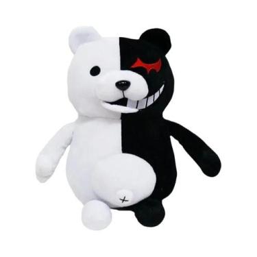 Imagem de Brinquedo De Pelúcia Monokuma Urso Preto E Branco, Bonecos Macios Para