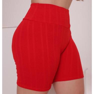 Imagem de Short Cintura Alta Ribana Prime - EMPÓRIO J, Vermelho, P
