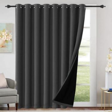 Imagem de Cortinas de pátio H.VERSAILTEX 100% Blackout W254 x L244cm Charcoal