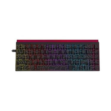 Imagem de Teclado Mecânico RGB Com Fio AJAZZ NK68 Hot-Swappable Configuração 68%