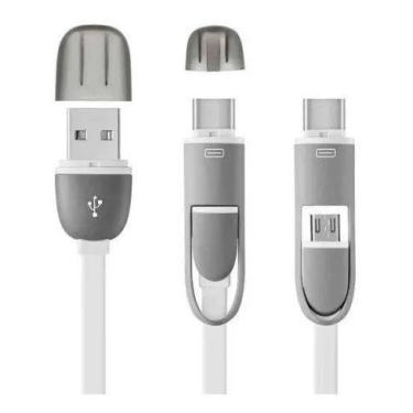 Imagem de Cabo Usb / Micro Usb Com Adaptador Tipo-c Multilaser - Wi351