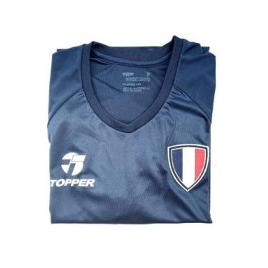 Imagem de Camisa Topper Seleção França Licenciada Adulto Unissex Ref 8522020, P,