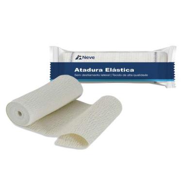 Imagem de Atadura Elástica Neve Linha Safe 12cm x 2,2m Tecido Misto Branco - Pac