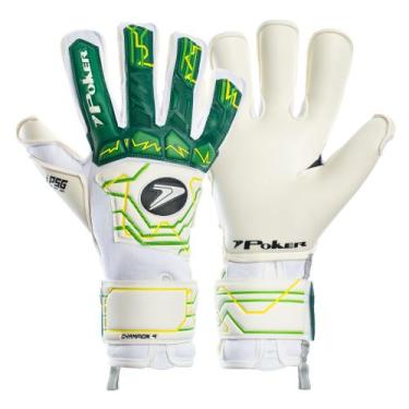 Imagem de Luva de Goleiro Profissional Poker Champion 9, Verde, 8