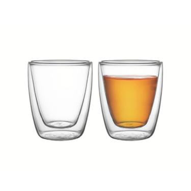 Imagem de Conjunto de Xícaras para Chá e Café 64760420 em Vidro Duplo sem Alças 270ml Transparente Tramontina