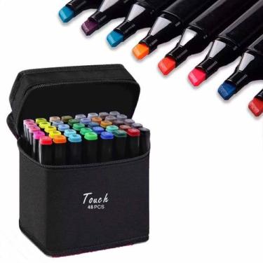 Imagem de Marcador permanente para colorir c/48 cores Touch