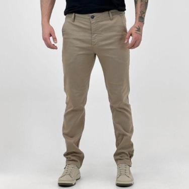 Imagem de Calça Voox Slim Esporte Fino Masculina, 46, Caqui