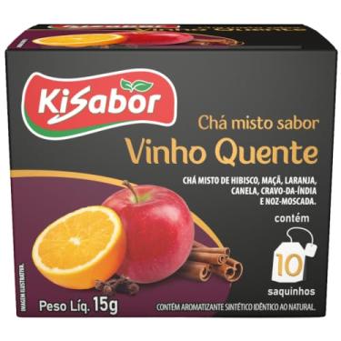 Imagem de Kisabor, Chá Vinho Quente, Montanhes, Para infusão, 15 Gramas com 10 Saquinhos