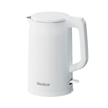 Imagem de Chaleira Elétrica Branca 1,7l 1450W Aço Inox e Cabo Retrátil 110V Gaab