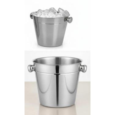 Imagem de Balde de Gelo Inox 800ml Liso - Congratulations Store