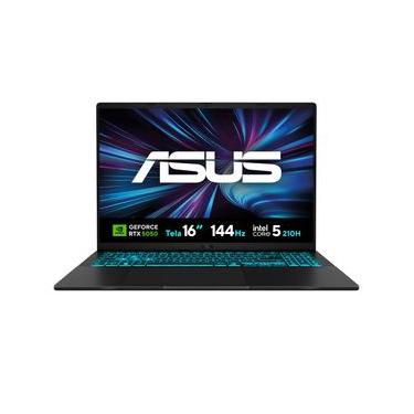 Imagem de Notebook ASUS V16, NVIDIA RTX5050, Core 5, 16GB, 512GB SSD, Tela 16" LCD LED FHD, Matte Black - V3607VH-RP106W